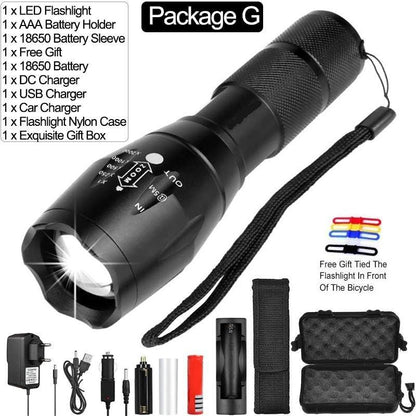 Lumenite V Super Bright LED Tactical Flashlight - Multimode Torch Bundle - 24/7 Tactical Supplies